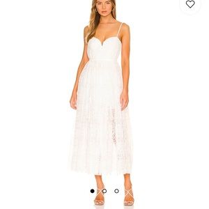 Sau Lee White Selena Dress
